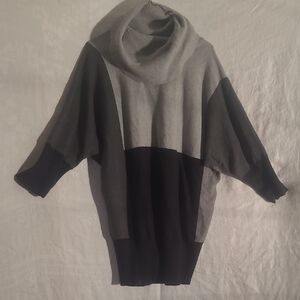 Fashion Bug Two-Tone Turtleneck Sweater